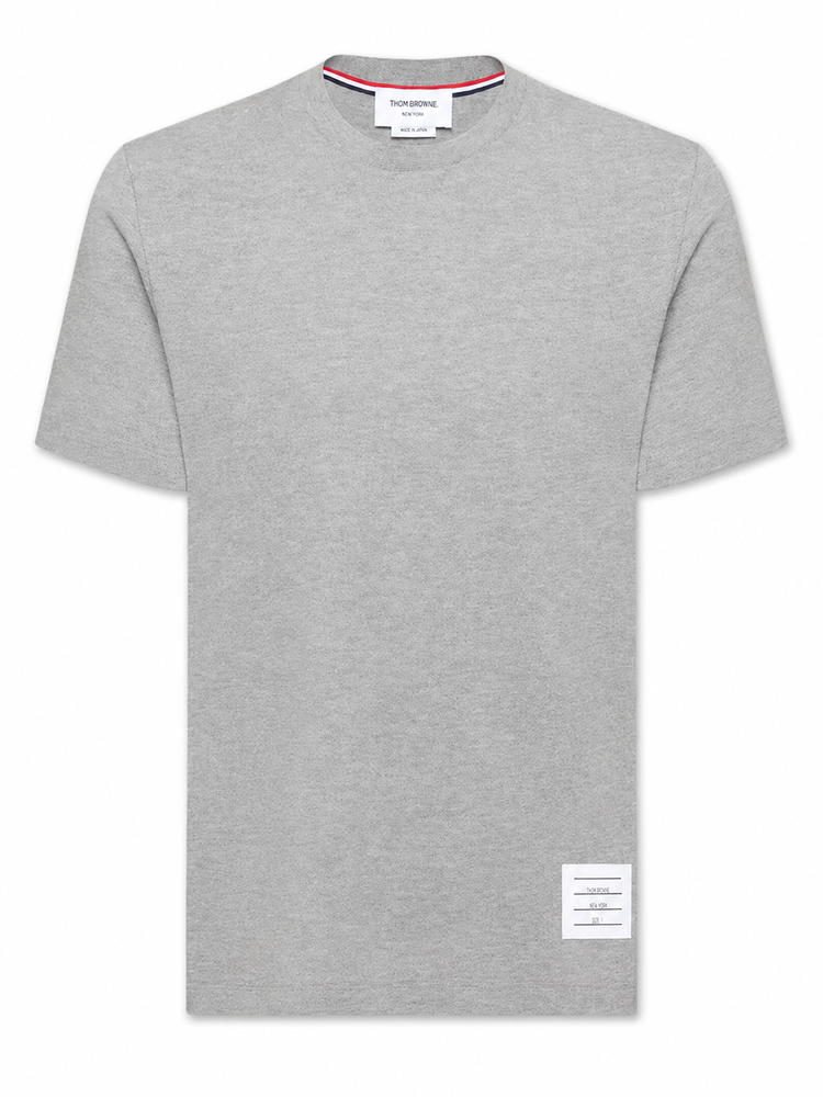 SHORT SLEEVE TEE W/ ENGINEERED 4 BAR STRIPE IN CLASSIC PIQUE