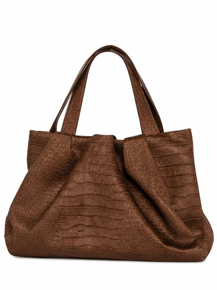 ATHENA  SUEDE CROCO EFFECT