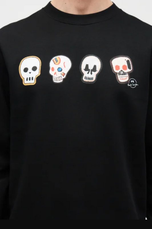 MENS CASUAL FIT SWEATSHIRT SKULLS