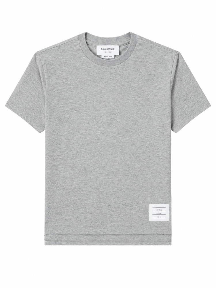 RELAXED FIT SS TEE WITH SIDE SLITS IN LT WEIGHT JERSEY