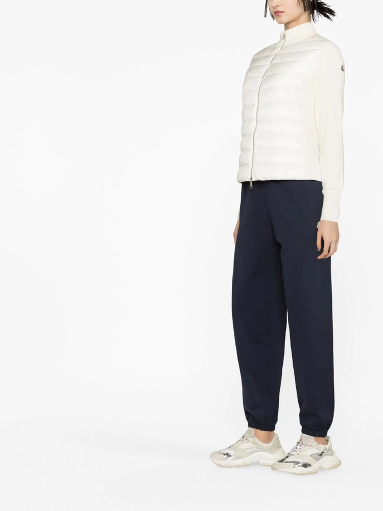 quilted padded cardigan