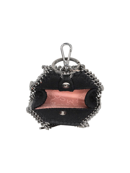 FALABELLA AIRPODS CASE ECO SHAGGY DEER W/RUTHENIUM CHAIN