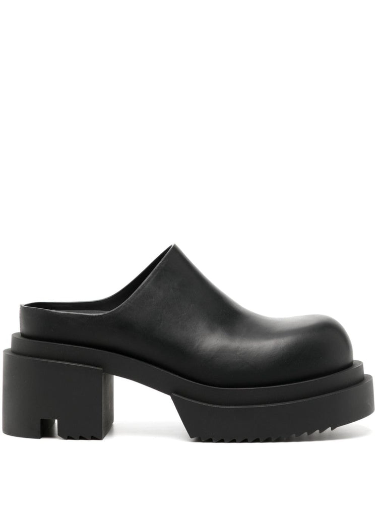 75mm leather mules