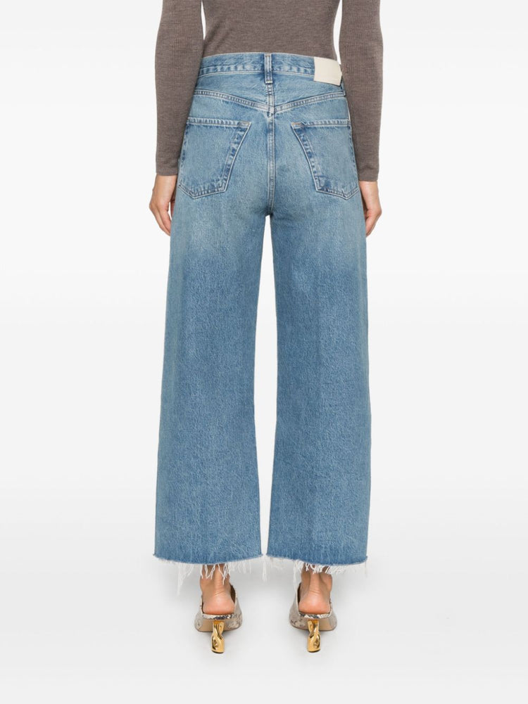 Ayla raw hem cropped jeans