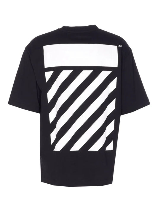 FLANNEL DIAG SKATE S/S TEE WHITE - BLACK