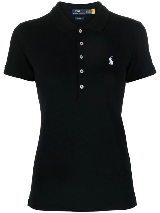 Julie embroidered logo polo shirt