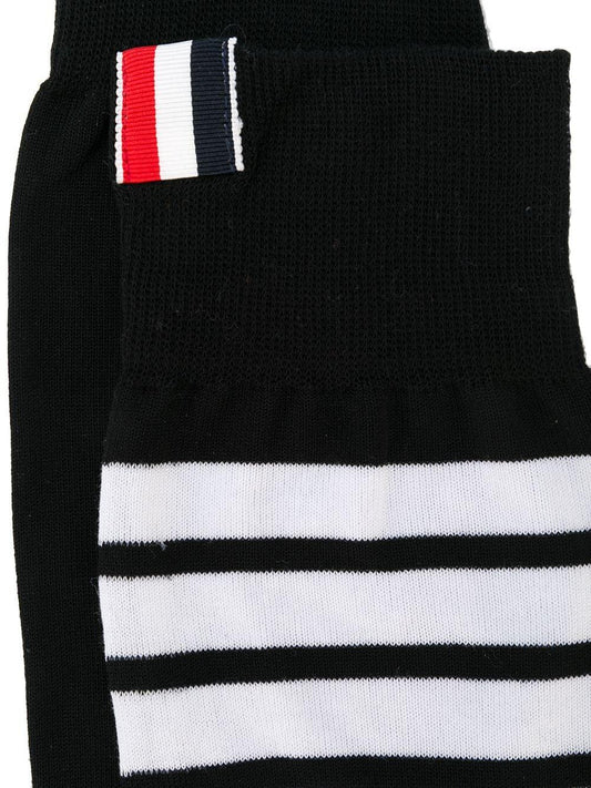 MID CALF SOCKS W/ 4 BAR IN LIGHTWEIGHT COTTON