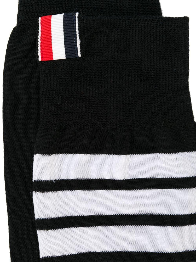 MID CALF SOCKS W/ 4 BAR IN LIGHTWEIGHT COTTON