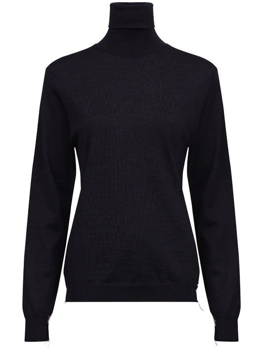 roll neck merino-wool jumper