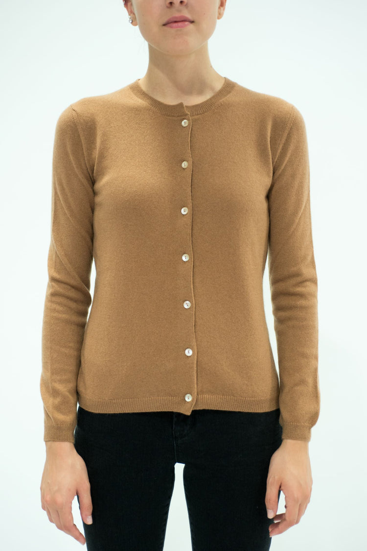 LA ROSE cardigan cashmere cammello