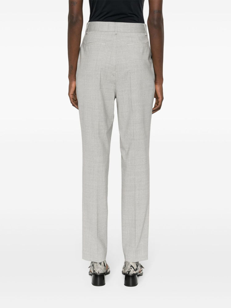 high-waisted tailored trousers