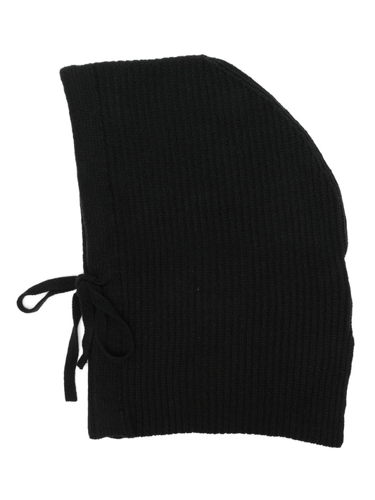 ribbed-knit balaclava