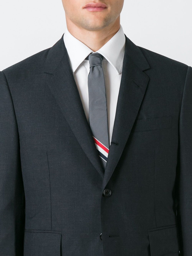 CLASSIC TIE IN SILK COTTON RWB JACQUARD