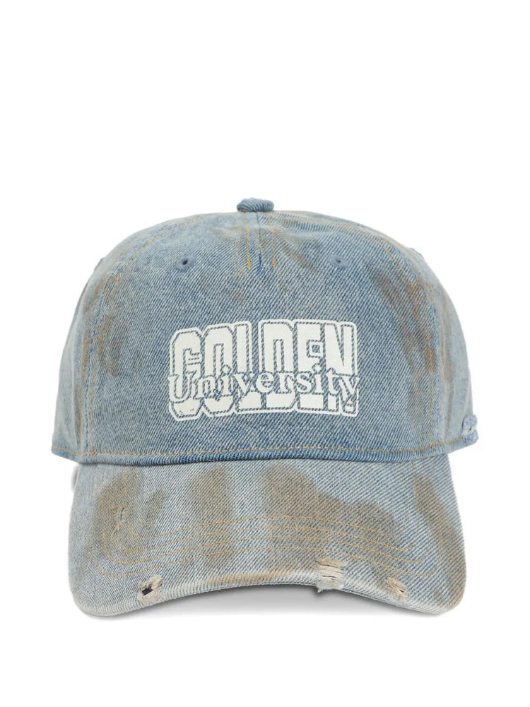 JOURNEY BASEBALL CAP COTTON DENIM OFFICINA WASH/ GOLDEN PRINT