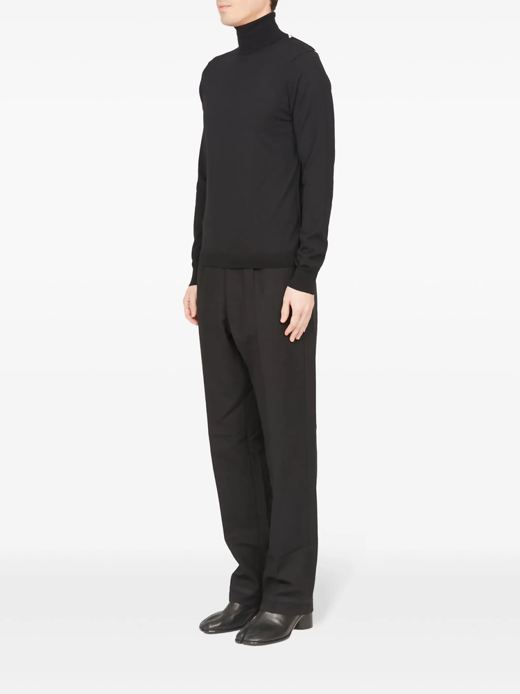 roll neck merino-wool jumper