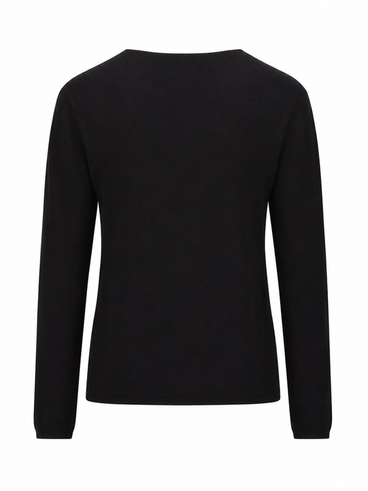 LA ROSE cardigan knit black
