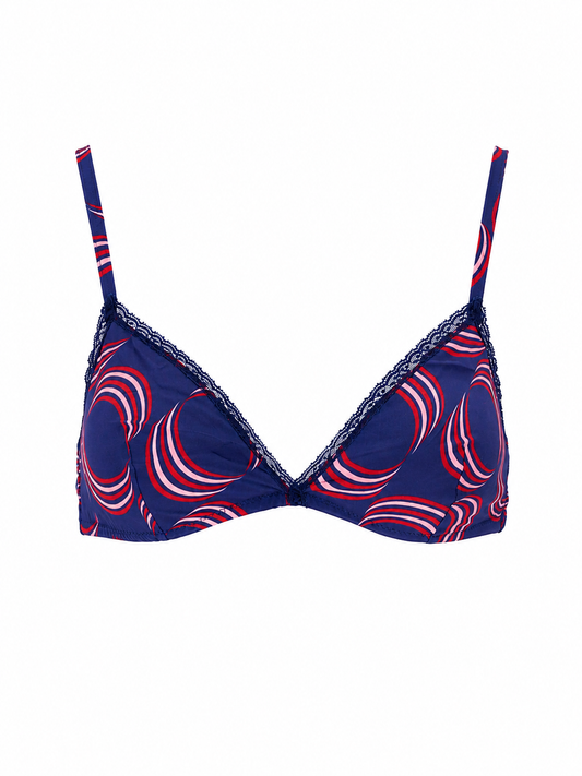 LAURA URBINATI Bra crepe chine stretch print