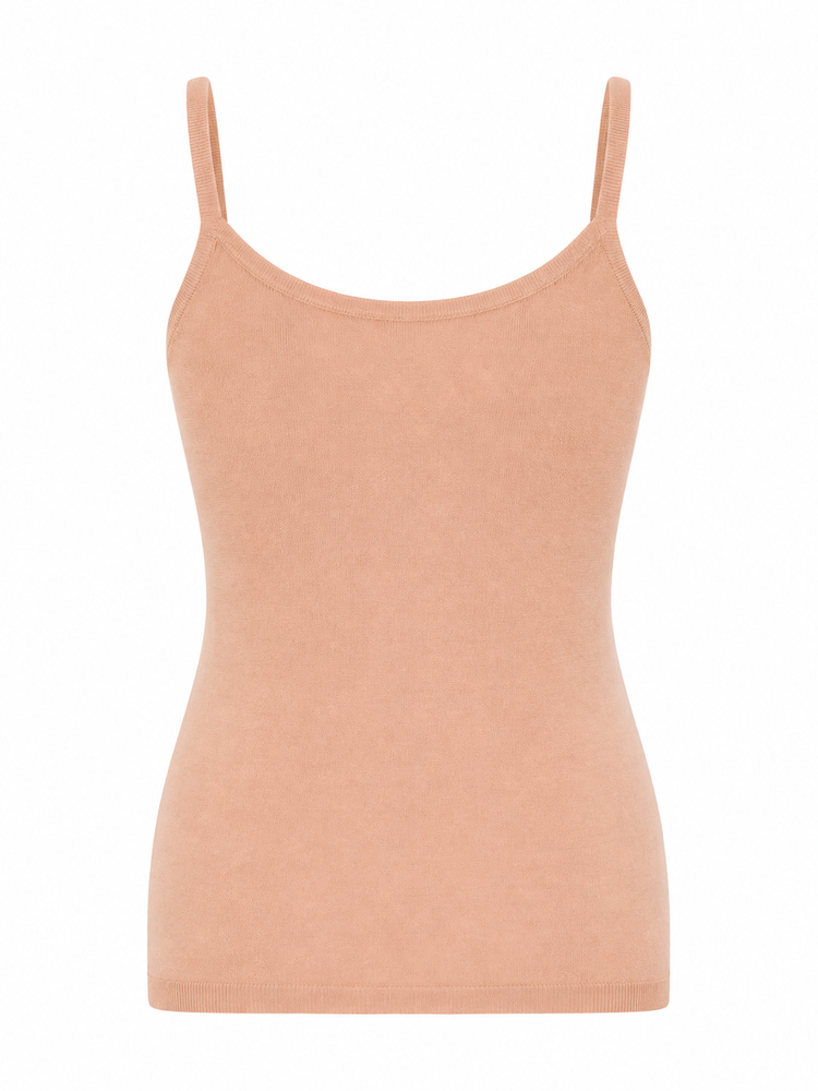 LA ROSE tank cash/silk RED