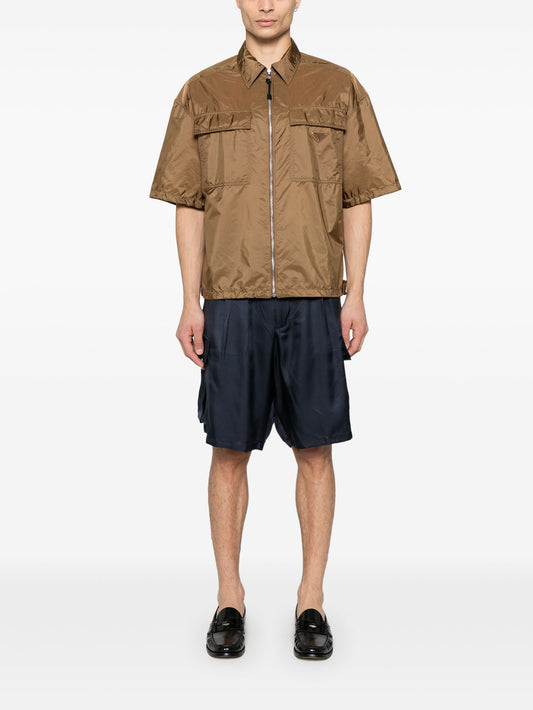 silk cargo shorts