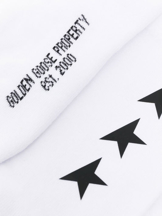 SOCKS LOW RIB/ SIDE STARS POLY PRINTED