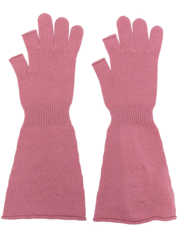 long knit gloves