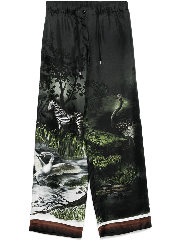 printed trousers