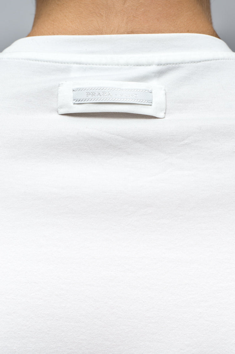 PRADA t-shirt round neck white