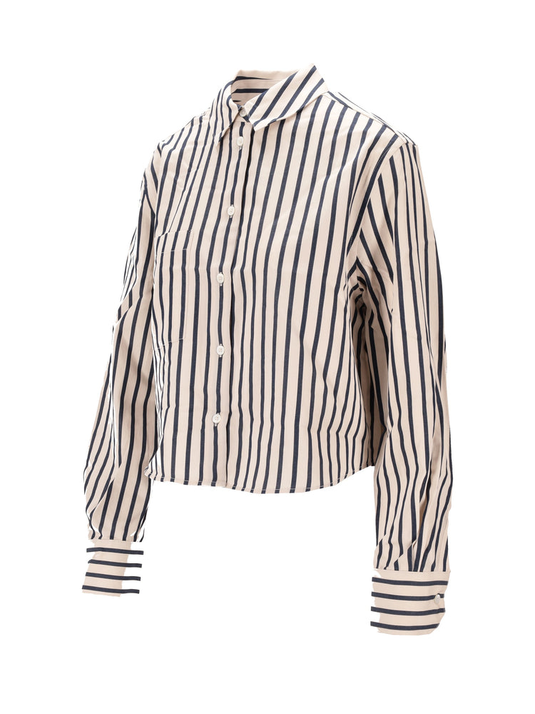 ESSIE CROPPED SHIRT - MARITIME STRIPE