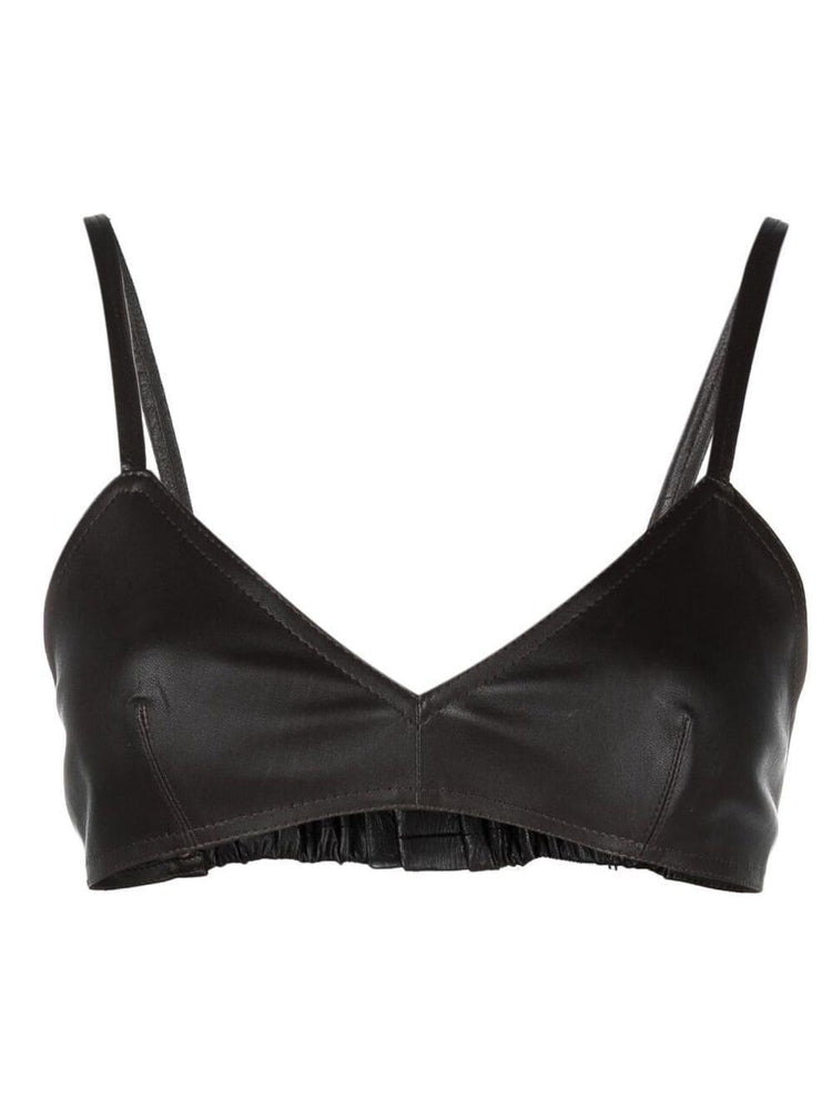 THE MANNEI Sierra leather bralette