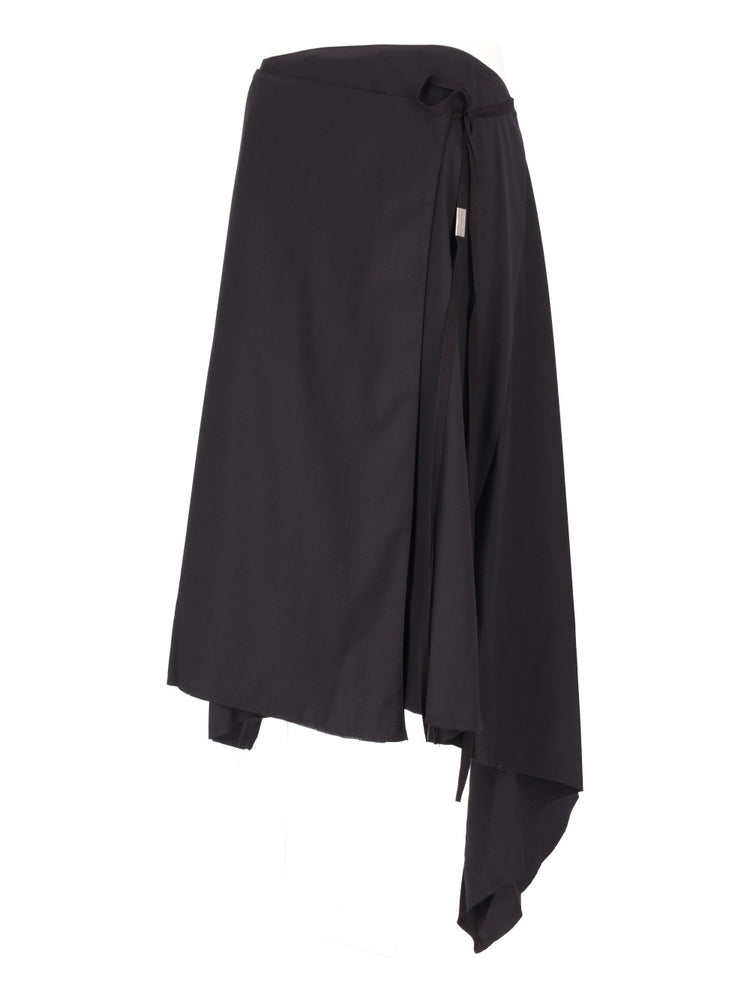 YLVA MIDI WRAP SKIRT WOOL TWILL