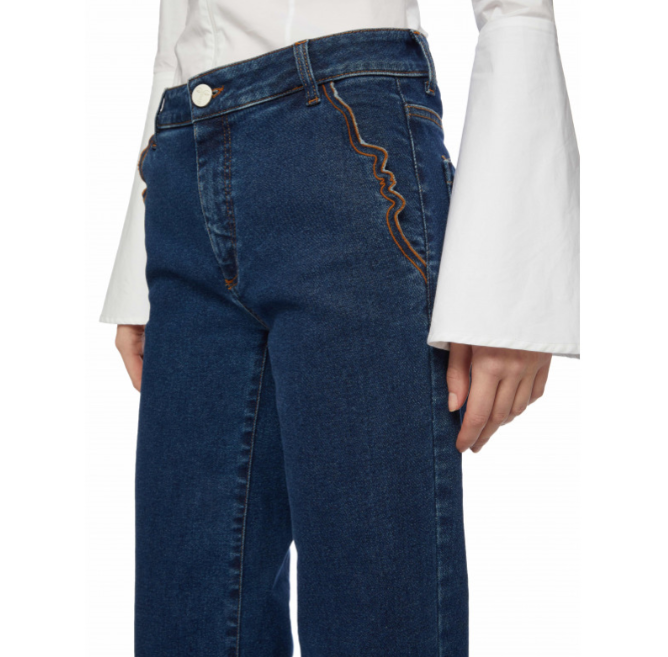 JEANS REGULAR CON RICAMO VISI PROFILO