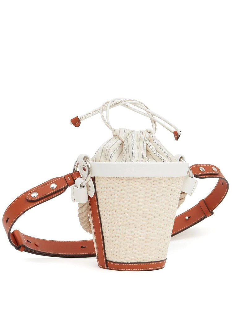 MAISON MARGIELA Fire Bucket woven-raffia shoulder bag