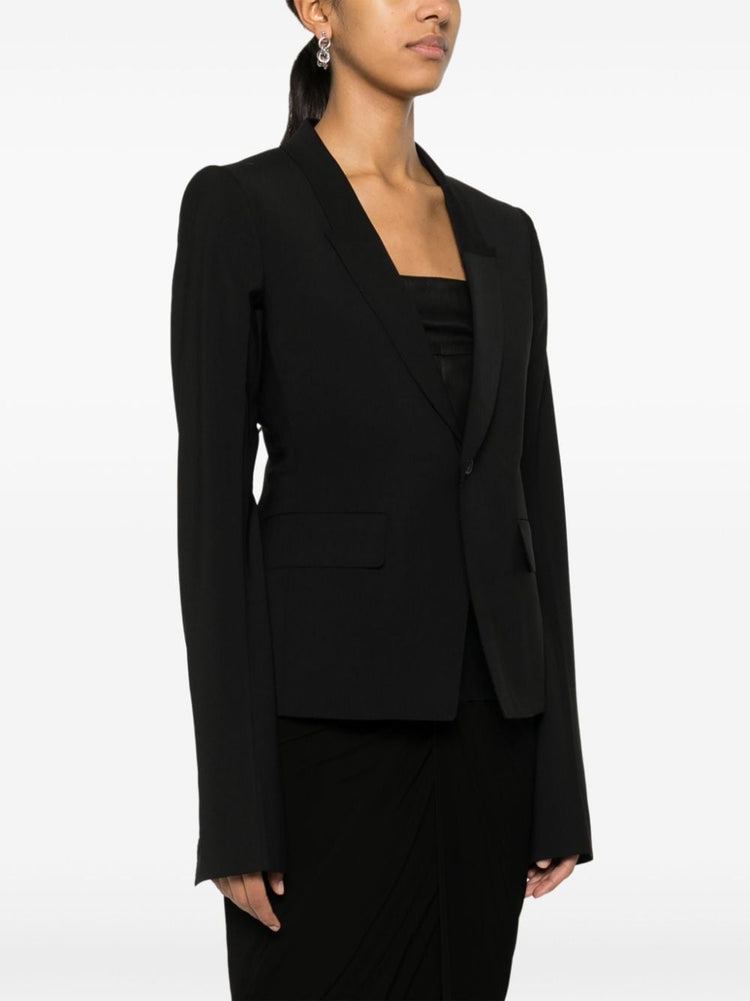 wool single-breasted blazer