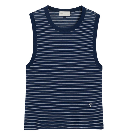 DEBARDEUR RAYE CLASSIC FIT AVEC PATCH AMI DE COEUR