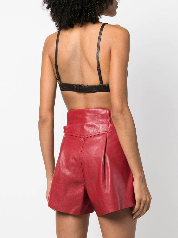 THE MANNEI Sierra leather bralette