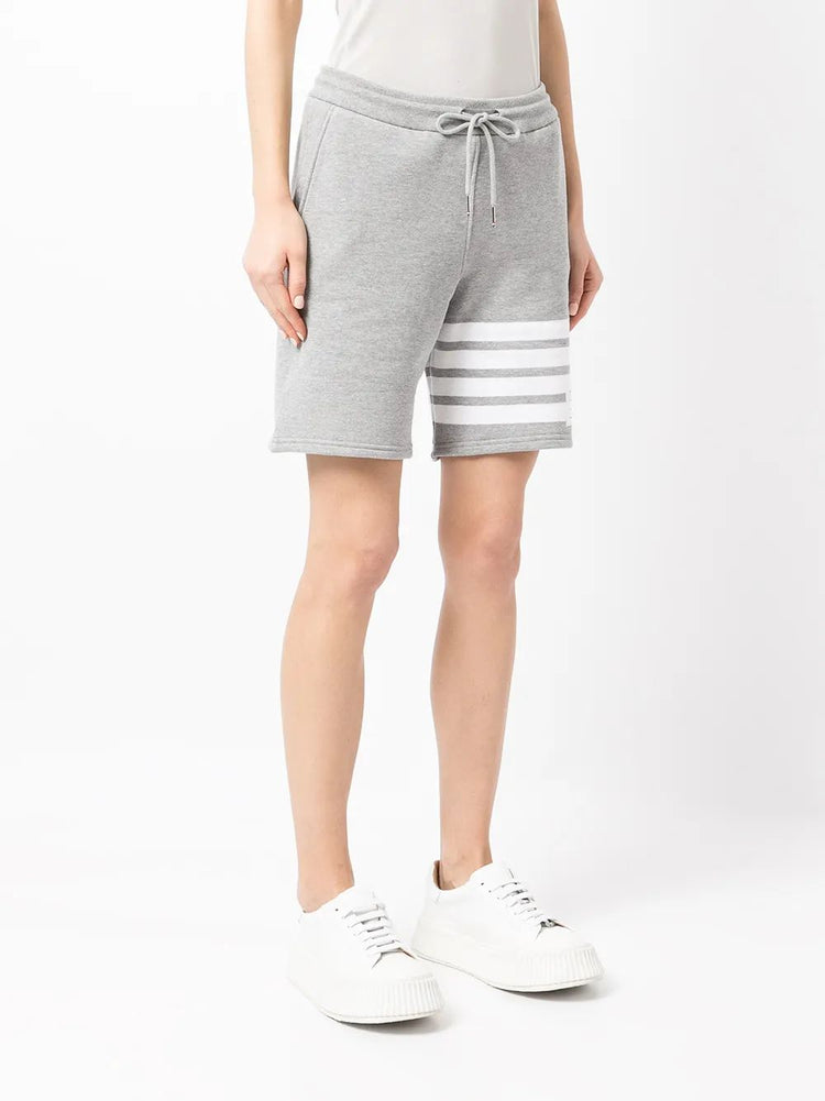 four-bar stripe track shorts