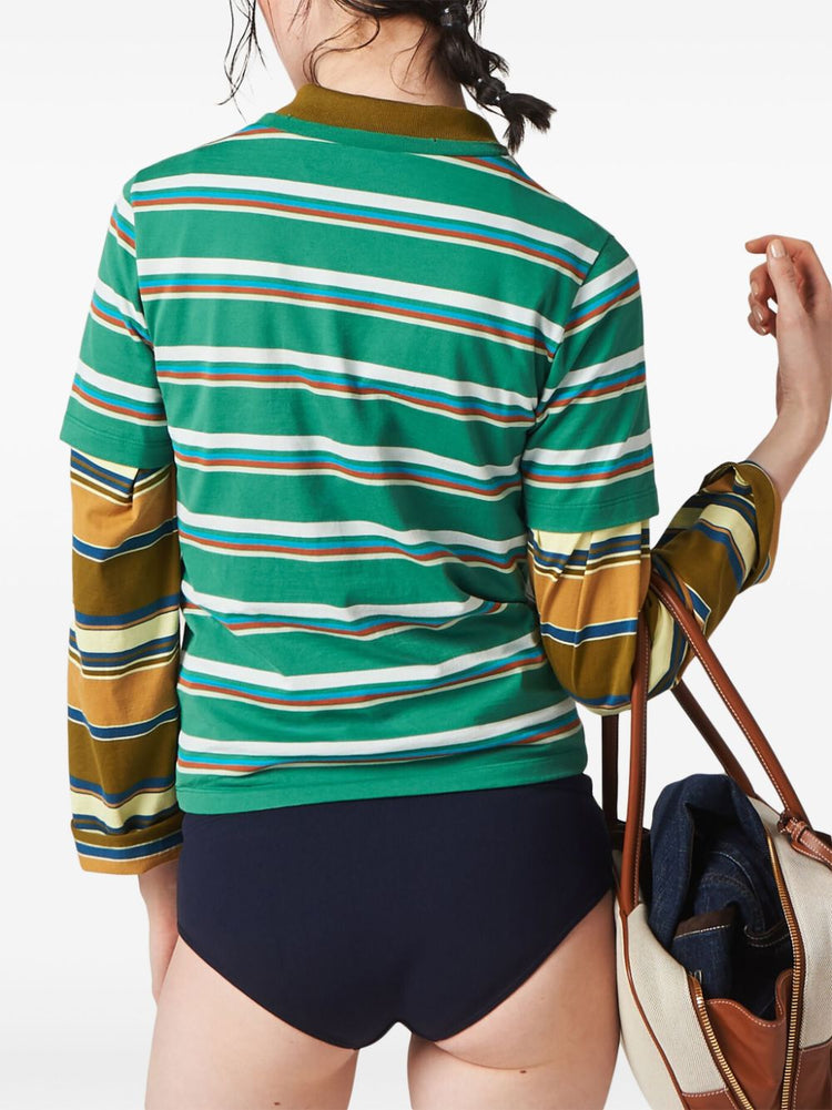 striped cotton T-shirt