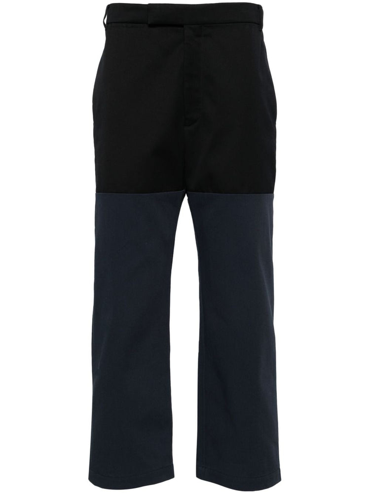 Unconstructed Combo straight-leg trousers