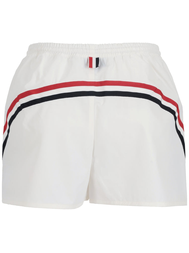 TRACK SHORT IN NYLON  COTTON TECH