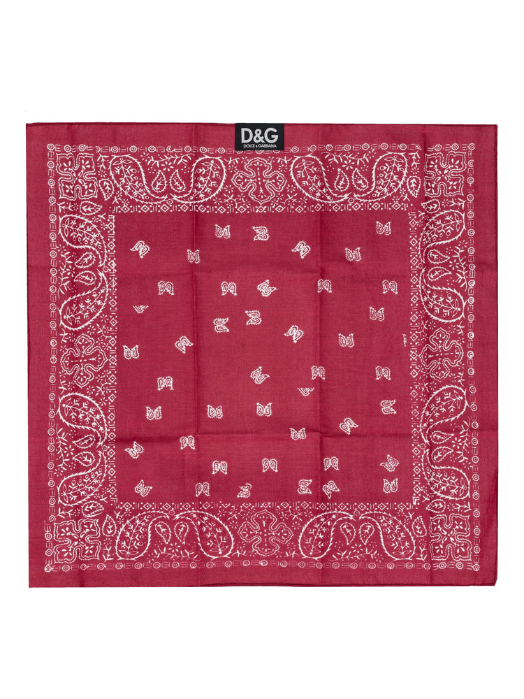 DOLCE&GABBANA paisley-print square scarf