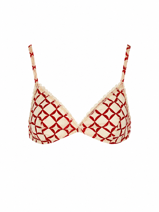 LAURA URBINATI Bra crepe chine stretch print