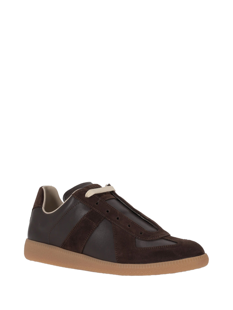 Replica low-top leather sneakers
