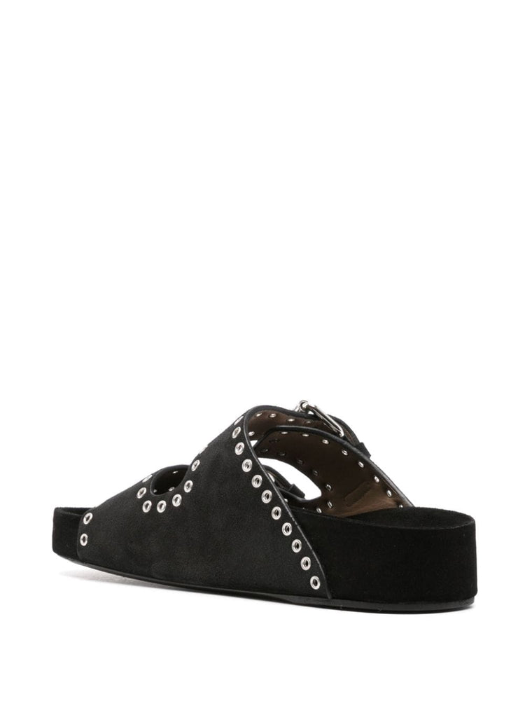 Lennyo eyelet-embellished sandals