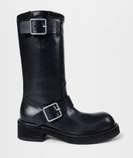 SARITH ENGINEER BIKER BOOTS WITH BUCKLES TUXON