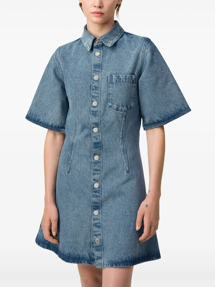 denim shirtdress