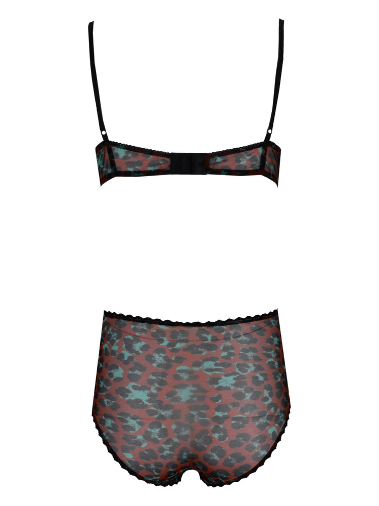 LAURA URBINATI Slip alto verde&rosa