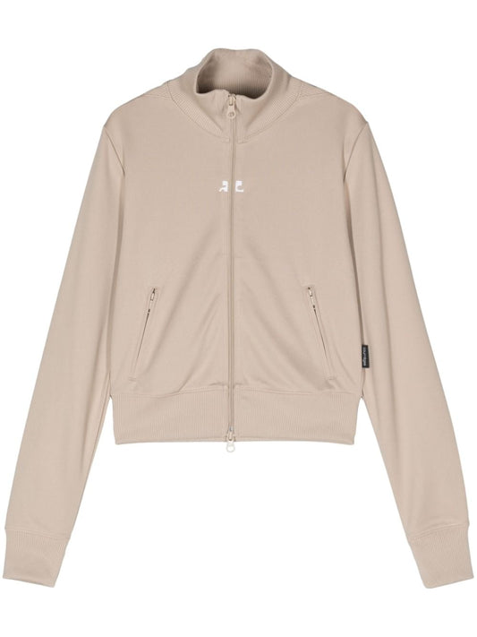 zip-up interlock track jacket