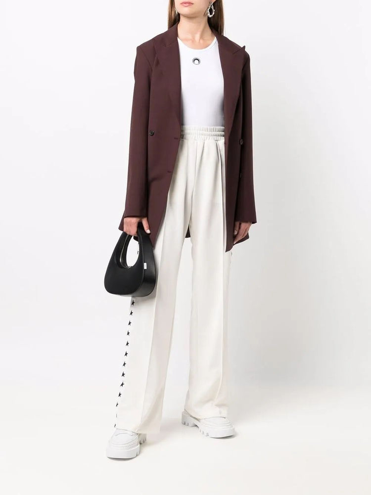 star-print track pants