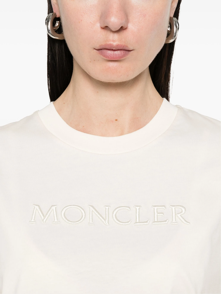 logo-embroidered cotton T-shirt