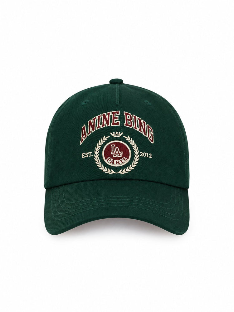 JEREMY BASEBALL CAP COLLEGIATE - DEEP EMERALD